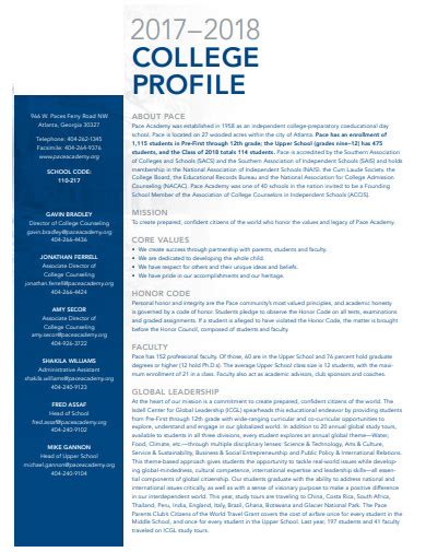 University Profile .